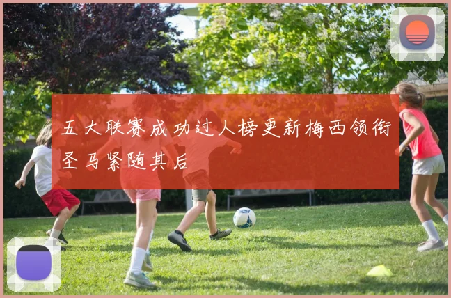 五大联赛成功过人榜更新梅西领衔圣马紧随其后